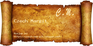Czech Margit névjegykártya
